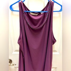 Avenue deep plum tank top, size 3X (26/28). NWOT